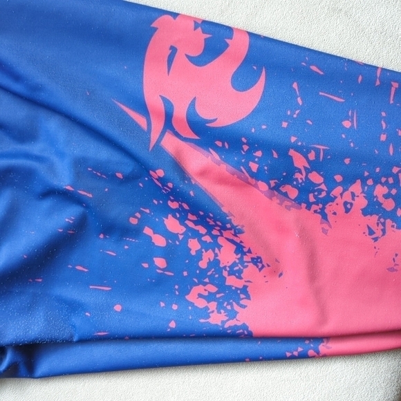 Move U Dance Team Legging Adult Medium made in USA full length blue pink - Picture 2 of 10